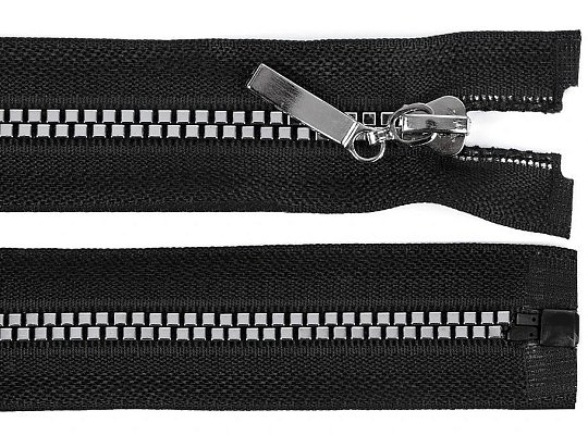 data/Galanterie/stoklasa/Zipy/Zip kostěný, dělitelný, černý, 5mm, 40cm délka, stříbrná kostka - Šijemedoma.cz.jpg