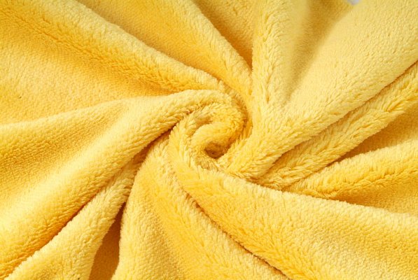 Coral cosy fleece žlutá, látka, metráž 