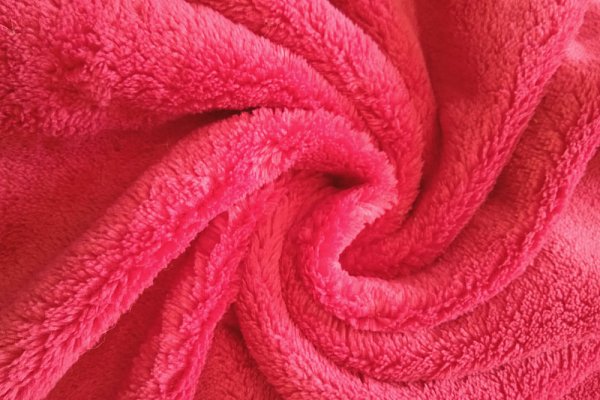 Coral cosy fleece tmavě růžová, látka, metráž