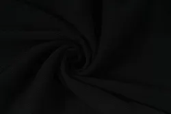 Úplet RIB, náplet, patent, hrubší žebrování, černá, látky, metráž
