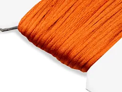 Saténová šňůra 2mm, oranžová, metráž