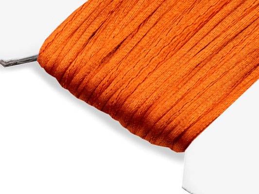 Saténová šňůra 2mm, oranžová, metráž