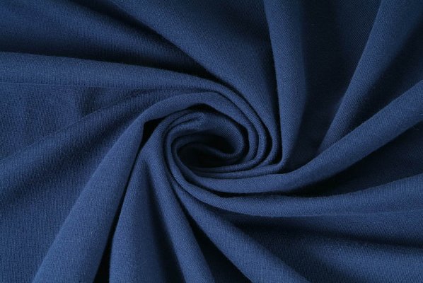 Elastická teplákovina nepočesaná, navy blue, látky, metráž, šíře role 175cm
