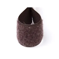 Suchý zip 30mm hnědý, metráž, smyčky