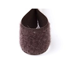 Suchý zip 30mm hnědý, metráž, smyčky
