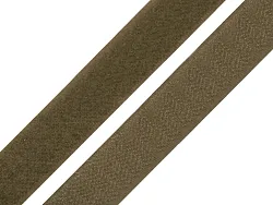 Suchý zip 30mm khaki, metráž, komplet