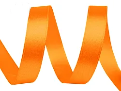 Atlasová stuha šíře 15mm, oranžová