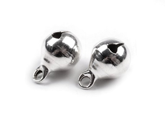Rolnička kovová 10mm, stříbrná