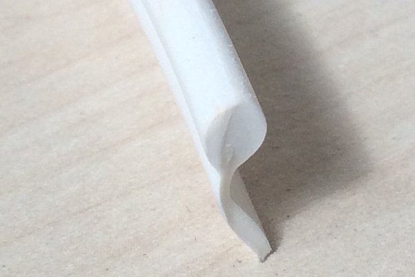 Kedr PVC, paspulka plastová, 3/10mm bílá, metráž