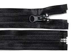 Zip spirálový, voděodolný se zátěrem, 5mm, černý, dělitelný 70cm