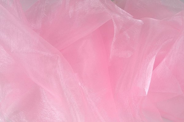 Organza růžová, látka, metráž šíře 150 cm, AKCE, SLEVA -50%