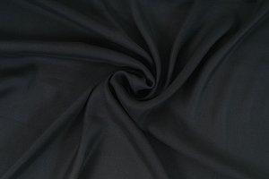 Šífon,chifon, černá barva, látka, metráž šíře 150 cm