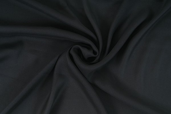 Šífon,chifon, černá barva, látka, metráž šíře 150 cm
