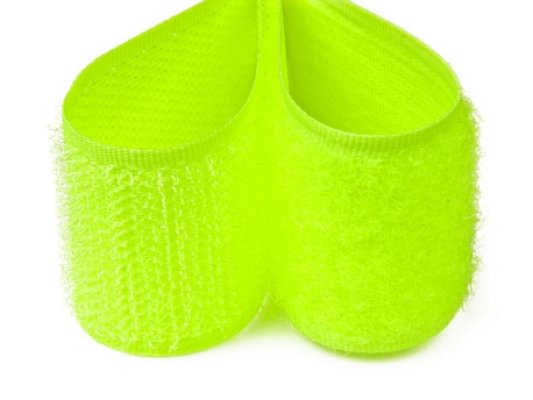 Suchý zip 20mm nónová žlutá, metráž, komplet