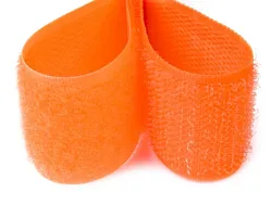 Suchý zip 20mm neonovo oranžová, metráž, komplet