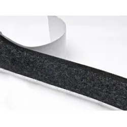 Suchý zip samolepící 20mm černý, metráž, smyčky