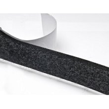 Suchý zip samolepící 20mm černý, metráž, smyčky