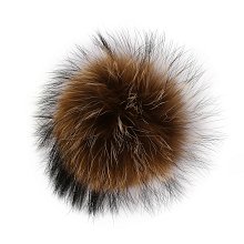 Bambule, bambulka z pravé mývalí kožešiny přírodní 12-13 cm
