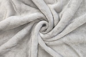 Coral flanel fleece stříbrná, látka, metráž