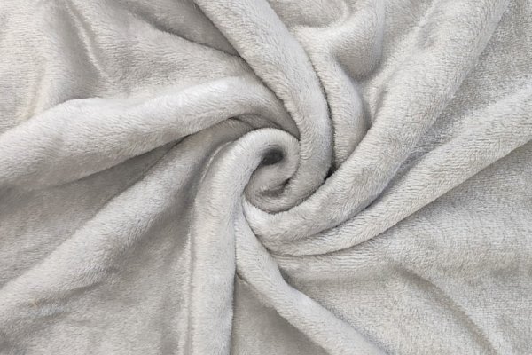 Coral flanel fleece stříbrná, látka, metráž