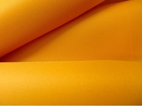 Textilie batohovina s PVC zátěrem, cordura, tmavě žlutá, látka, metráž