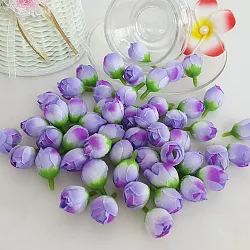 Růže - poupátko 2 cm, fuchsiová, textilní dekorace, květina 