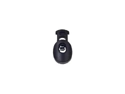 Brzda, brzdička, stoper s jednou dírkou 15x19mm, černé 