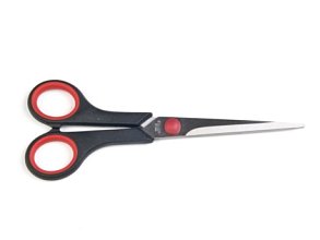 Nůžky krejčovské rovné 17 cm, plastové úchyty