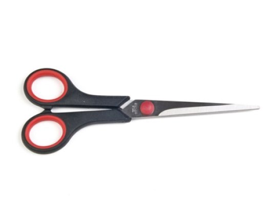 Nůžky krejčovské rovné 17 cm, plastové úchyty