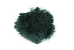 Bambuľka, kožušinová bambuľka tmavozelená 8 cm