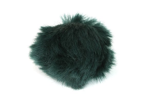 Bambuľka, kožušinová bambuľka tmavozelená 8 cm