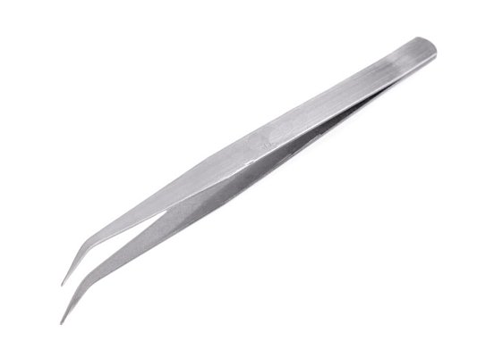 Pinzeta krejčovská 15cm, zahnutá špička 