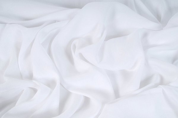 Šífon,chifon, bílá barva, látka, metráž šíře 150 cm