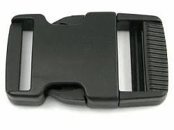 Plastový trojzubec rovný 20 mm černý