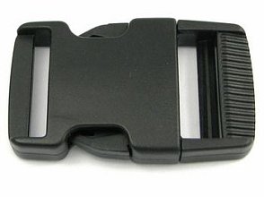Plastový trojzubec rovný 20 mm černý