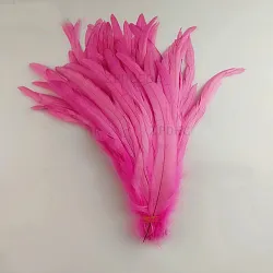 Kohoutí peří barvené 20-30 cm, barva růžová