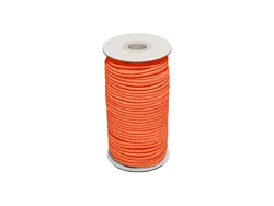 Guma, okrúhly klobúkový pás oranžový 2 mm, metráž
