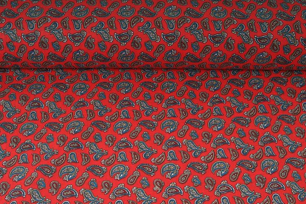 Plátno bavlněné červené ORIENT, metráž, látky