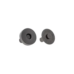 Magnetické zapínání do kabelek a batohů, propichovací, 18mm průměr, černý nikl
