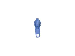 Jezdec s aretací pro zip spirálový, nekonečný zip 3mm, modrý