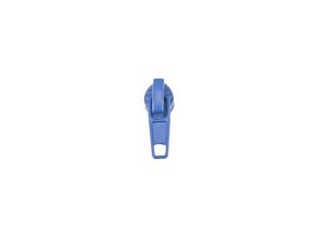 Jazdec so zámkom na špirálový zips, 3 mm priebežný zips, modrý