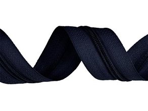 Zip spirálový, nekonečný pás 5mm, tmavě modrý, metráž