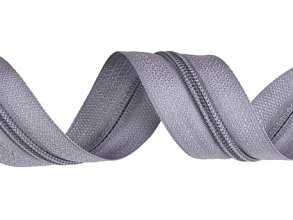 Zip spirálový, nekonečný pás 5mm, šedý, metráž