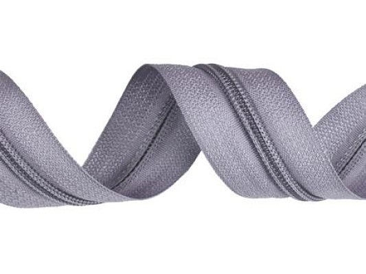 Zip spirálový, nekonečný pás 5mm, šedý, metráž