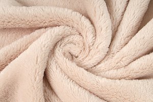 Coral cosy fleece béžová, látka, metráž