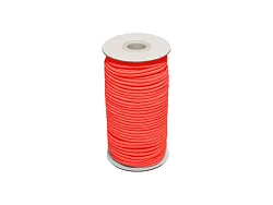 Guma, okrúhly klobúk pružinový reflexný oranžový 2 mm, metráž