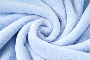 Coral cosy fleece světle modrá , látka, metráž
