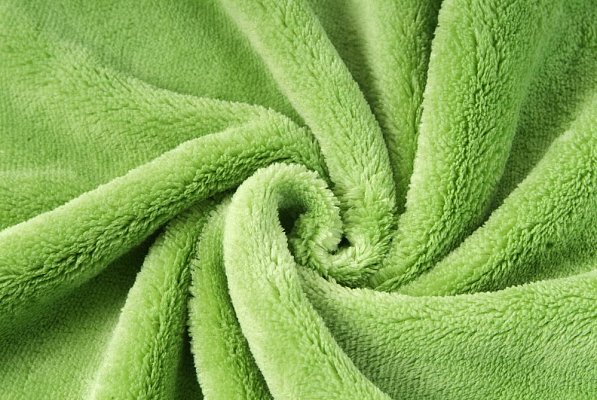 Coral cosy fleece jarní zelená, látka, metráž