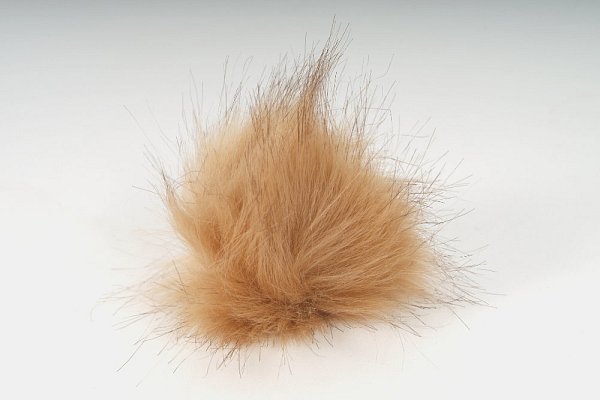 Bambuľka - prírodná béžová - 8-10 cm