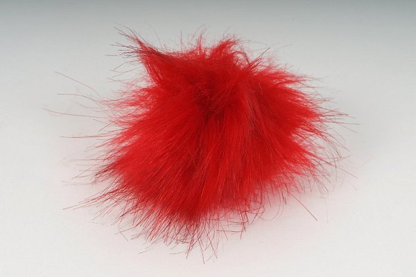 Bambuľka - červená - 8-10 cm
